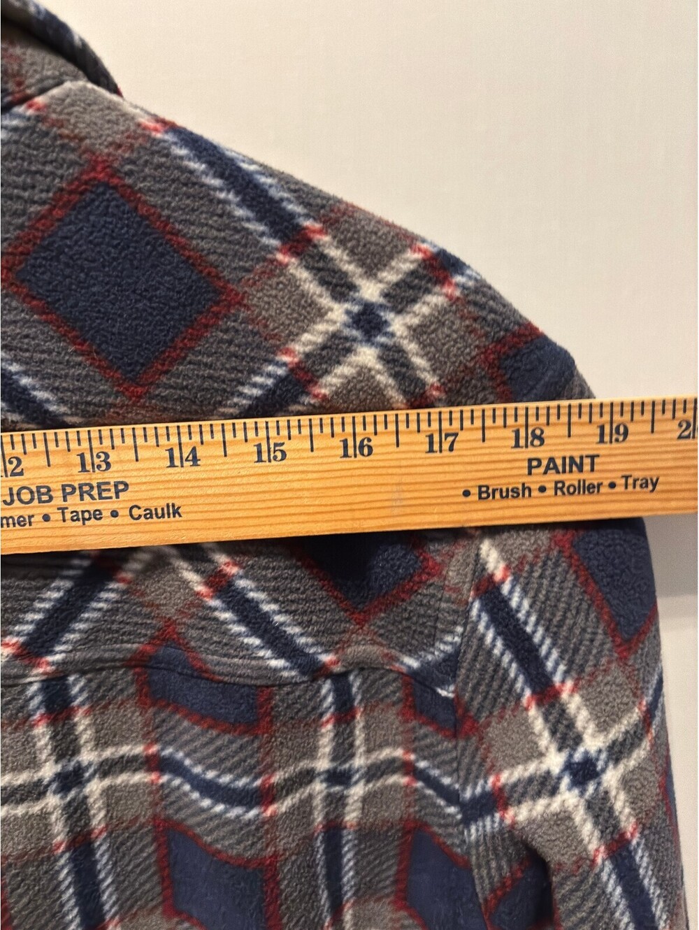 Legendary Whitetails Fleece Lined Plaid Flannel Shirt Jacket Blue Red Mens L - Picture 6 of 9
